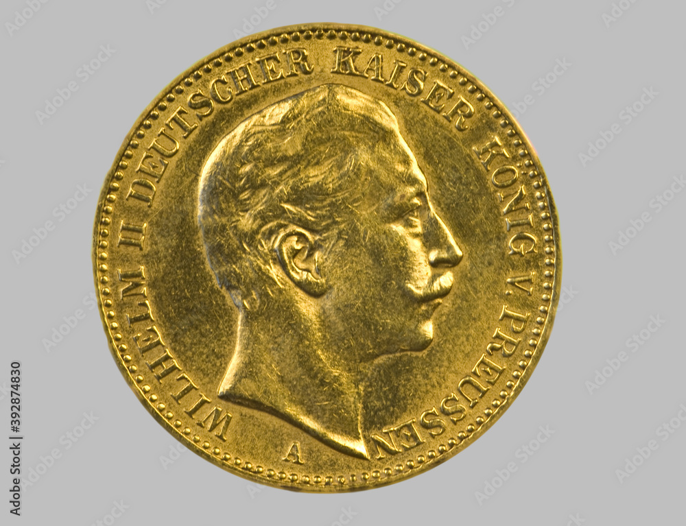 Goldmünze, 20 Mark, Deutsches Reich 1903. Stock Photo | Adobe Stock