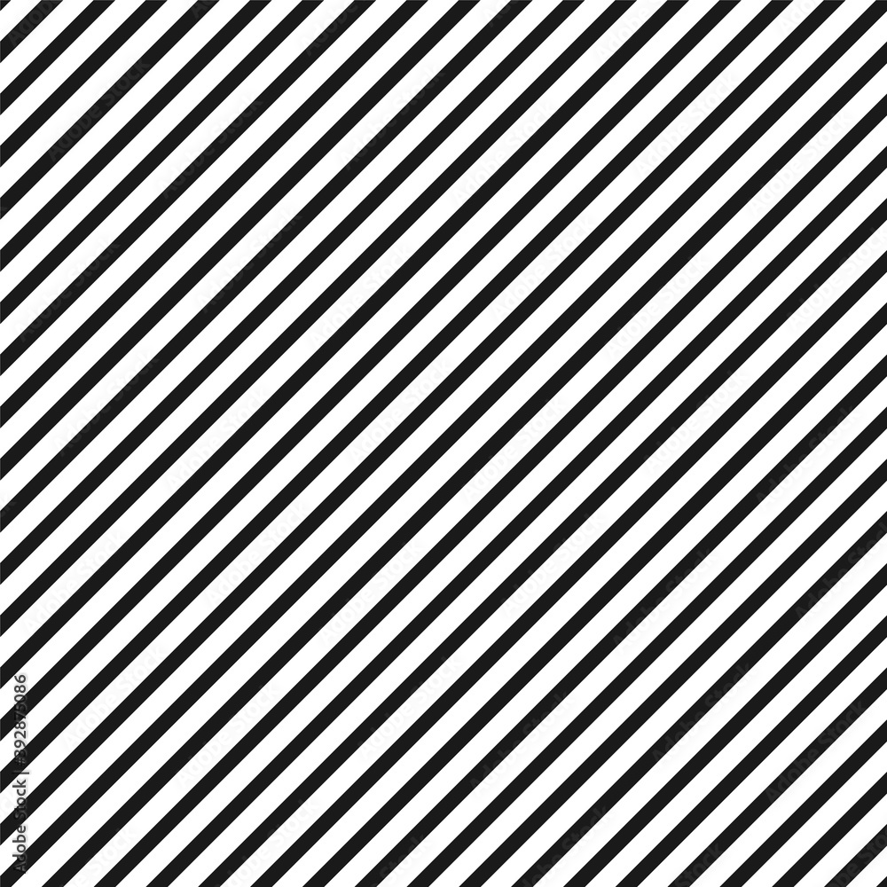 Obraz premium Vector diagonal lines pattern. Seamless striped background. Simple endless black and white texture
