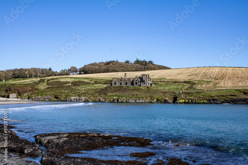 Abandoned coast guard station located near Howes strand, a small lonely beach close to Kilbrittain, Co. Cork. The Howe Strand Coastguard and Telegraph Station was burnt down by the IRA in 1920.