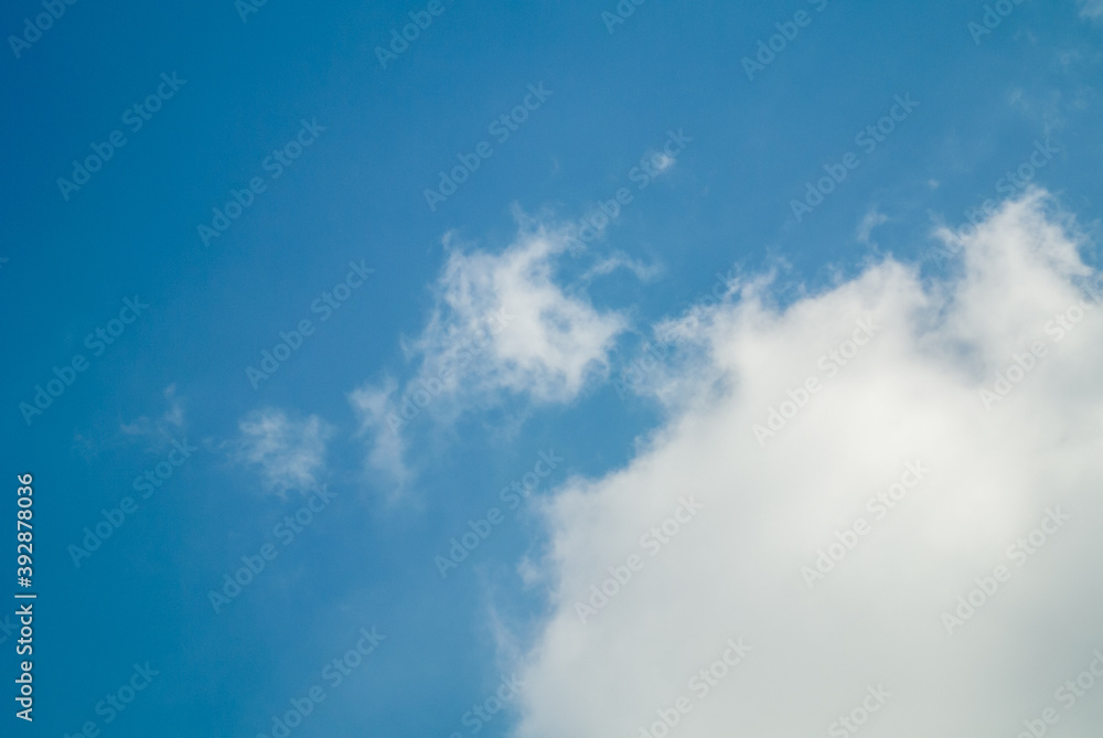 Landscape image of Clear sky and White cloud for background Landscape image of Clear sky and White cloud for background