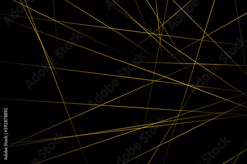 Abstract black with gold lines  triangles background modern design. Vector illustration EPS 10.