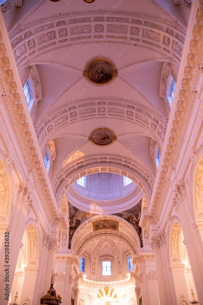 Obraz premium The St. Ursus Cathedral (Cathedral of St. Ursus) or Solothurn Cathedral is the cathedral of the Roman Catholic Diocese of Basel in the city of Solothurn, Switzerland. 