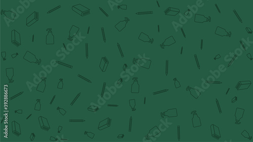 Back to school in new normal, vector background