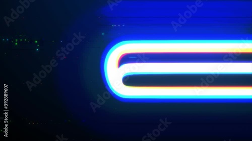 Countdown Motion graphic 10 to 0 with glitch style. Dynamic countdown colorful animation.