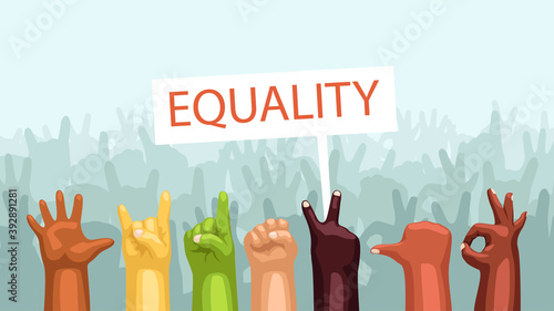 meeting of huge crowd for ethnical diversity