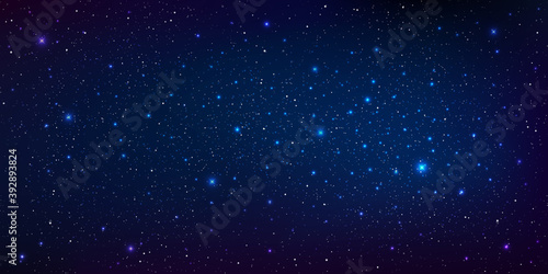 Beautiful background galaxy illustration with stardust and bright shining stars illuminating the space.