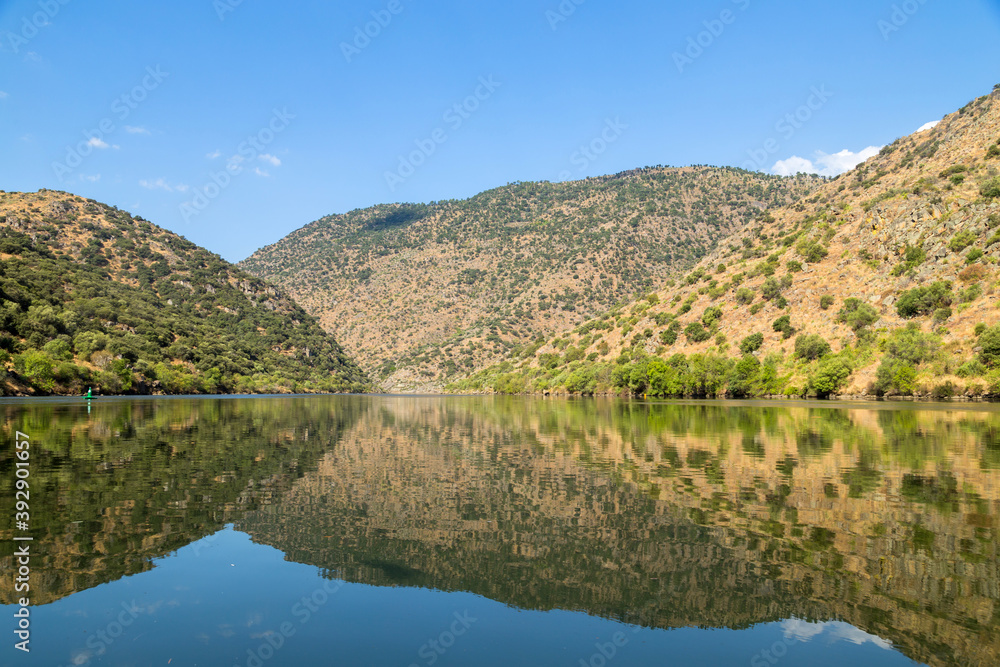 Scenic view of the Douro Valley and river Scenic view of the Douro Valley and river