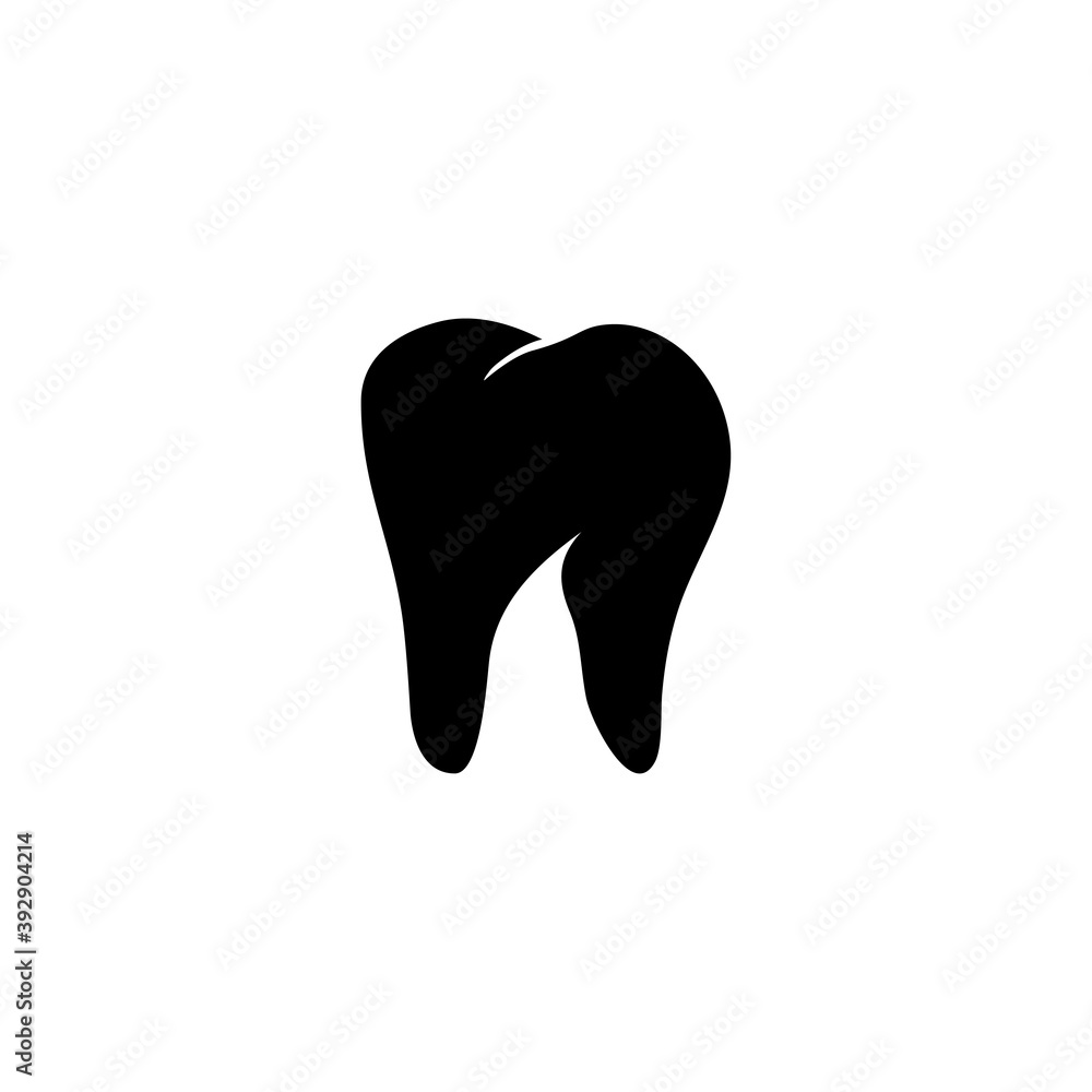 Healthy Human Tooth, Stomatology. Flat Vector Icon illustration. Simple black symbol on white background. Healthy Human Tooth, Stomatology sign design template for web and mobile UI element. Healthy Human Tooth, Stomatology. Flat Vector Icon illustration. Simple black symbol on white background. Healthy Human Tooth, Stomatology sign design template for web and mobile UI element.