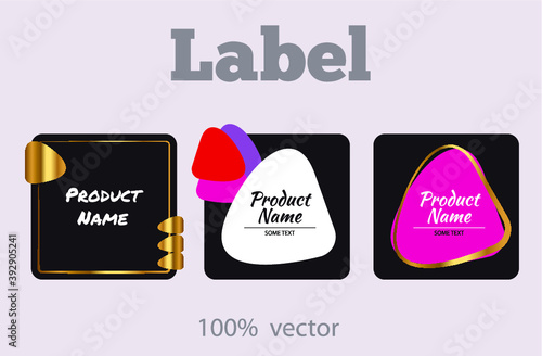 youth label for perfume and cosmetics