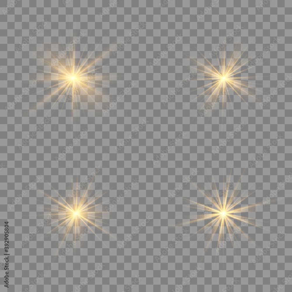 Glow light effect. Star burst with sparkles.Sun. Glow light effect. Star burst with sparkles.Sun.