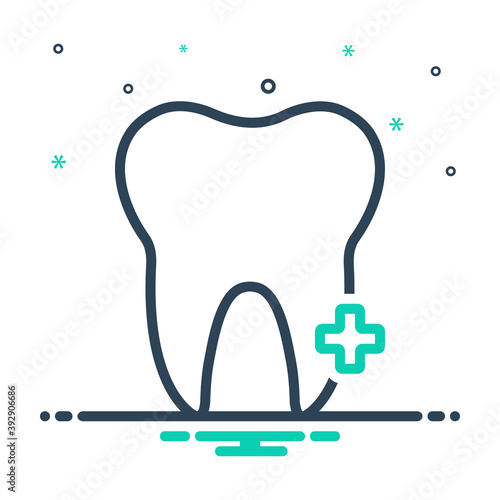 Mix icon for tooth