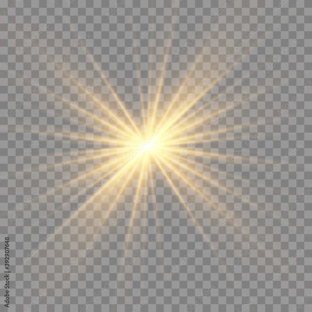 Glow light effect. Star burst with sparkles.Sun.Glow light effect. Star burst with sparkles.Sun.