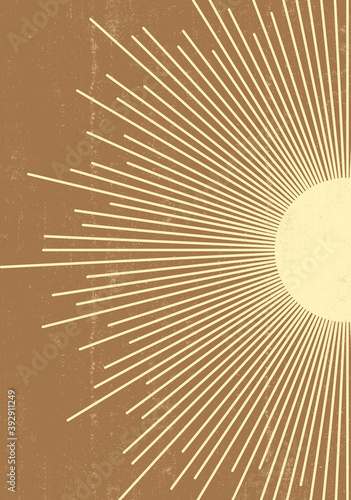 Abstract  Sun print boho minimalist printable wall art