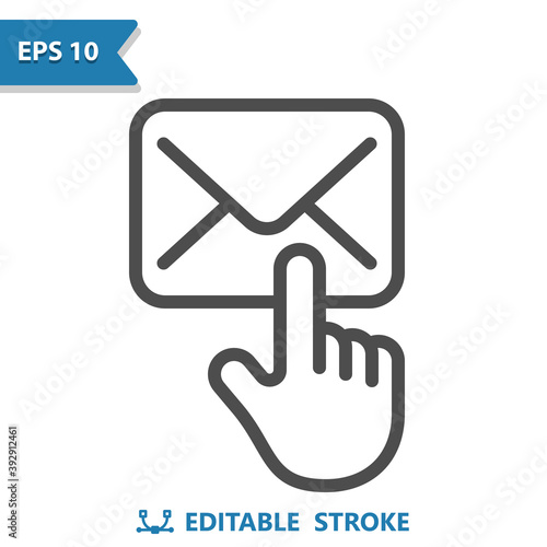 Hand With Envelope Icon