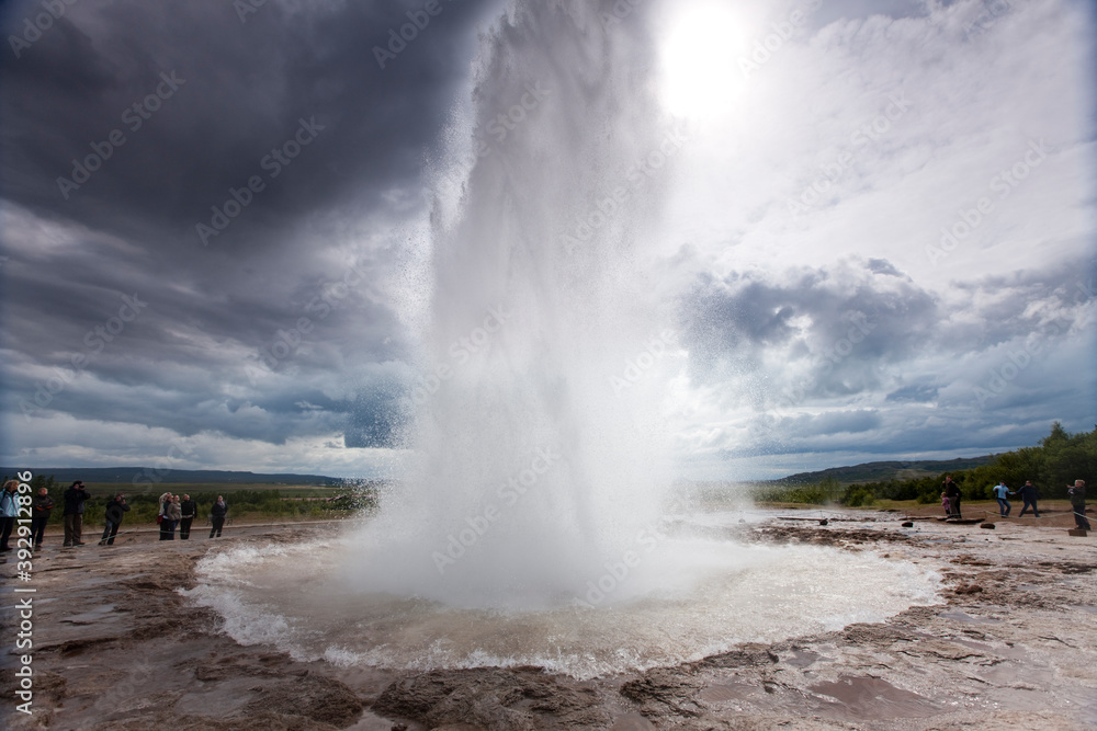 Strokkur Geyser, Geysir, Iceland