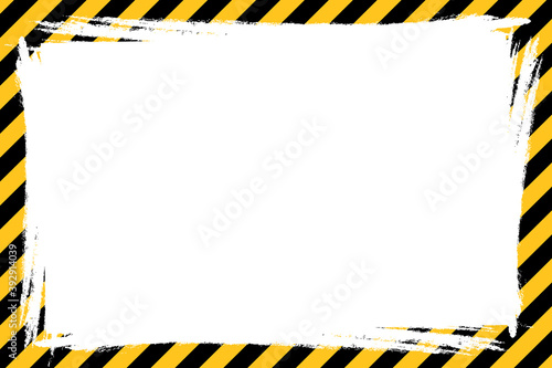 Caution tape border grunge design. Clipart image.