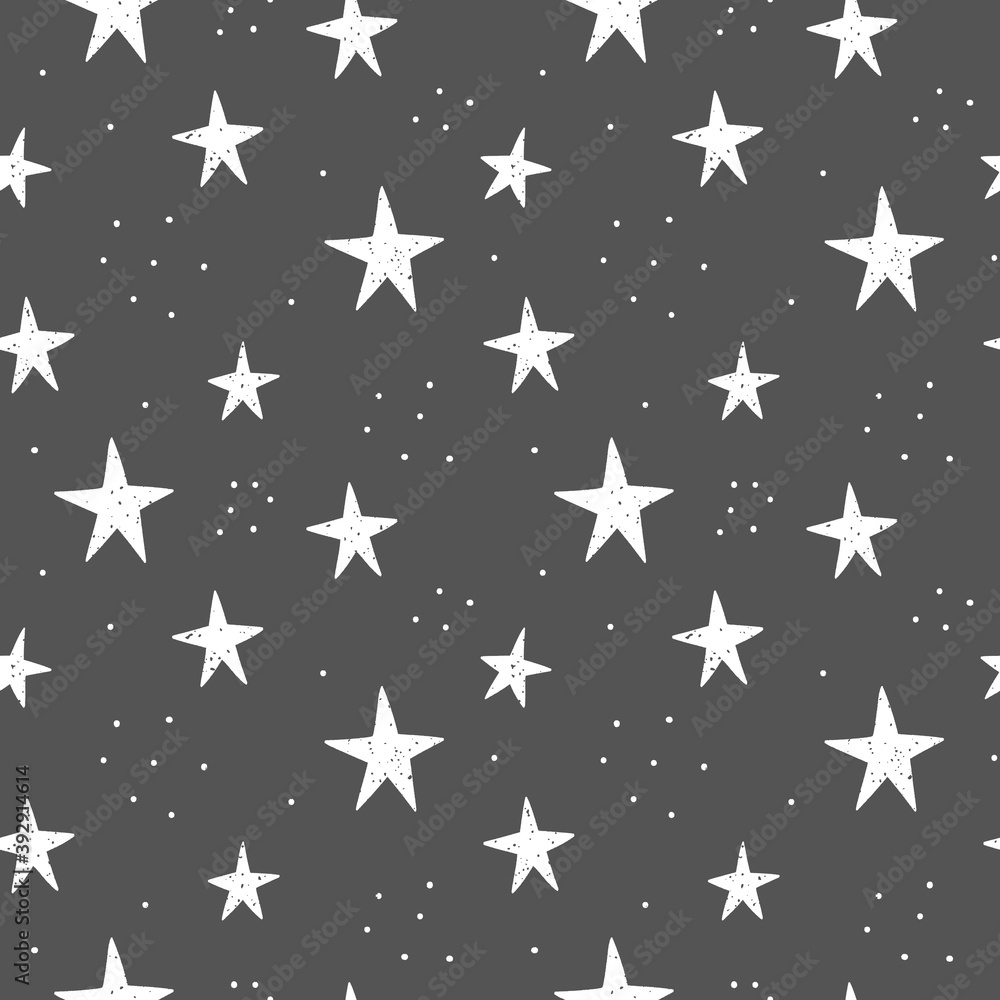 Hand drawn stars pattern Hand drawn stars pattern