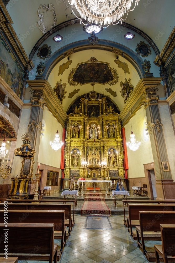 retablo mayor, Monasterio de la Concepció , Palma, Mallorca, balearic islands, Spain