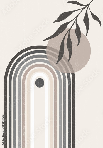 Abstract  Sun print boho minimalist printable wall art