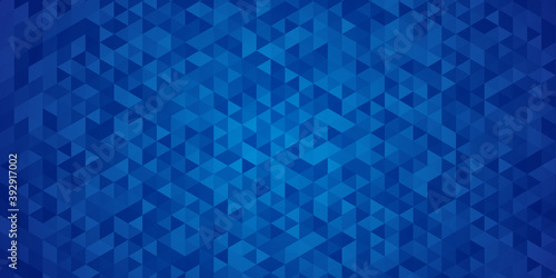 Geometric blue ice triangle texture background 