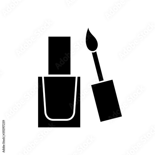 Manicure icon, logo isolated on white background