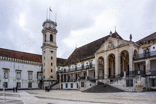 Detail of the city of Coimbra in Portugal