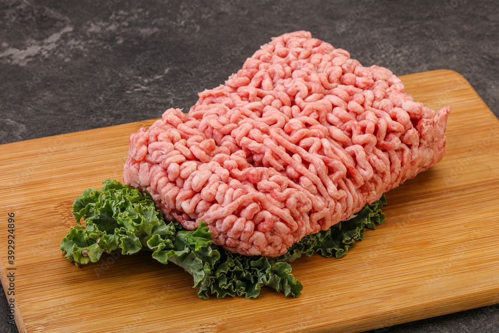 Raw pork minced meat for cooking Raw pork minced meat for cooking
