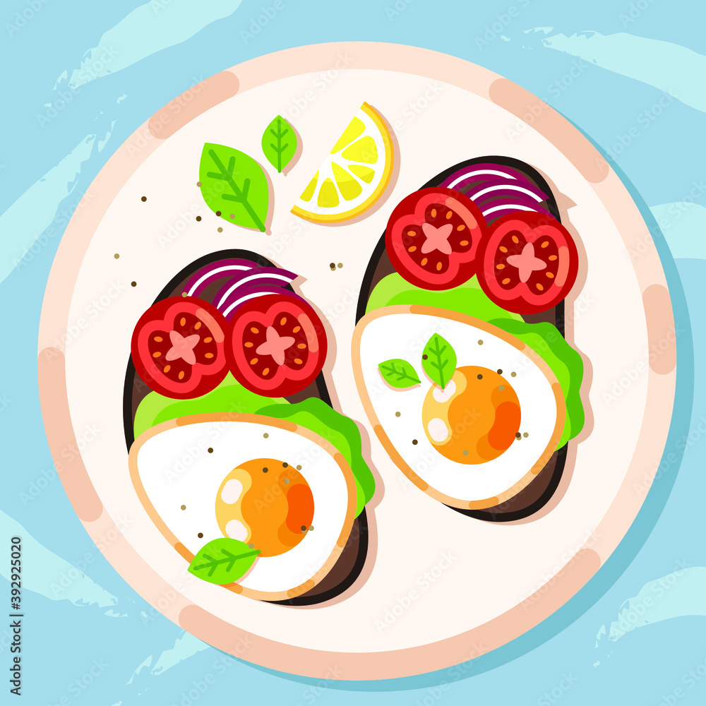 Boiled egg sandwich. tomato, herbs. Fast food. We prepare lunch, dinner, breakfast. Natural product. Boiled egg sandwich. tomato, herbs. Fast food. We prepare lunch, dinner, breakfast. Natural product.