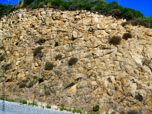 A rocky wall