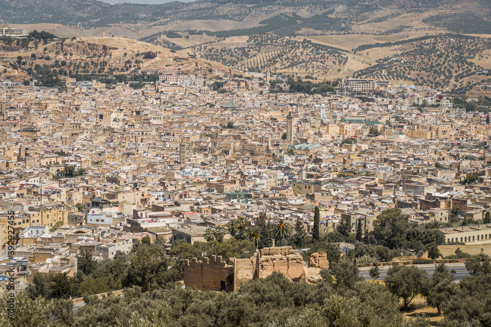 Panoramic view of Fes