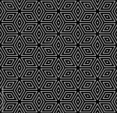 Seamless geometric op art pattern.