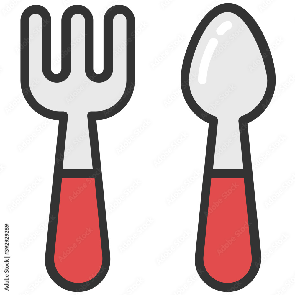 A fork and spoon representing dining cutlery
A fork and spoon representing dining cutlery
