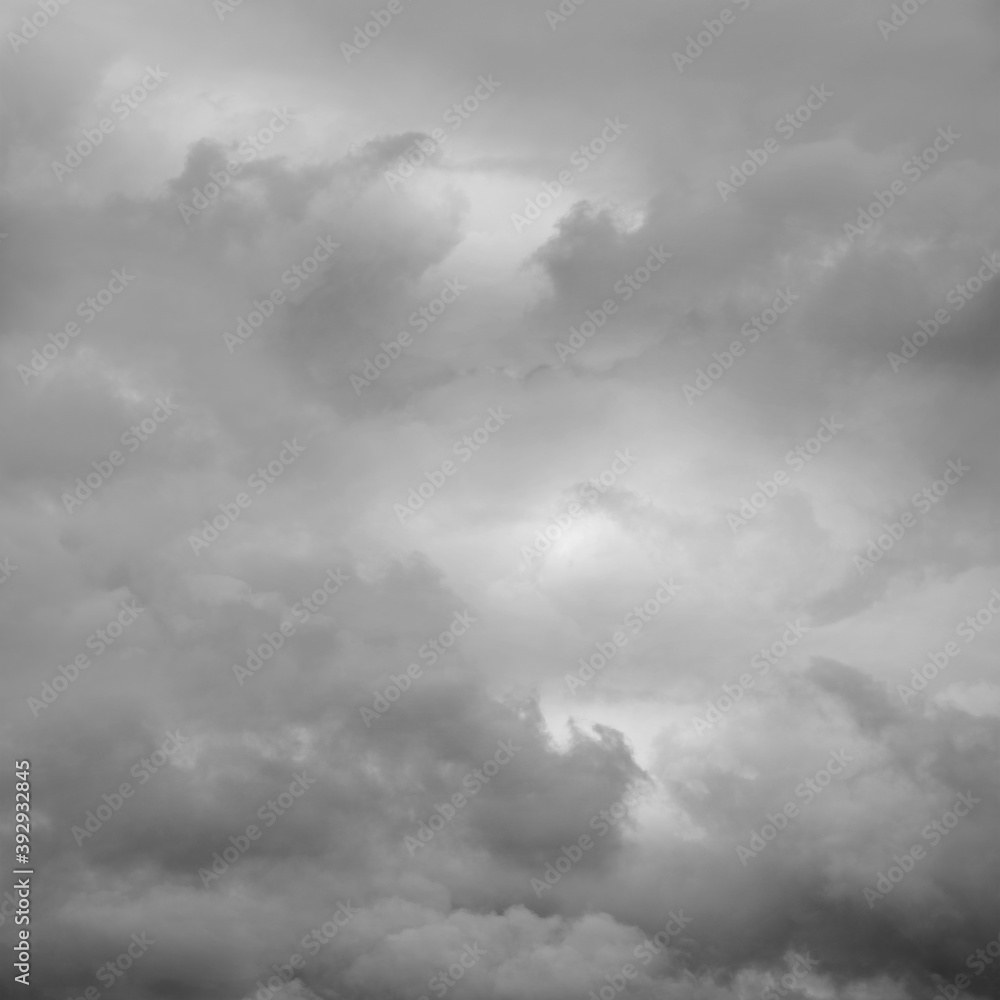 Obraz premium Grey clouds sky