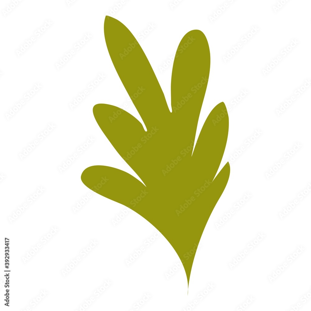 Green farm parsley icon. Cartoon and flat of green farm parsley vector icon for web design isolated on white background Green farm parsley icon. Cartoon and flat of green farm parsley vector icon for web design isolated on white background