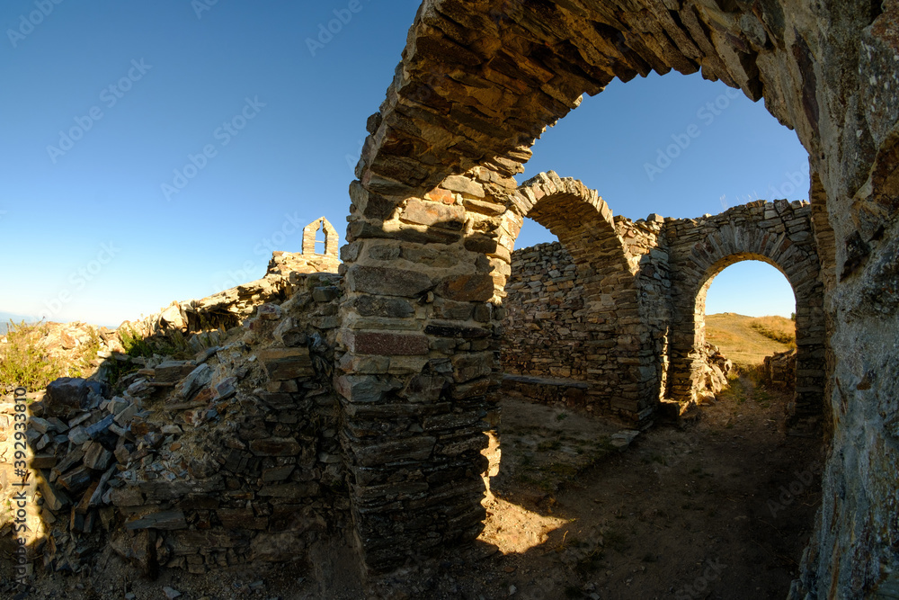 church arch in ruins