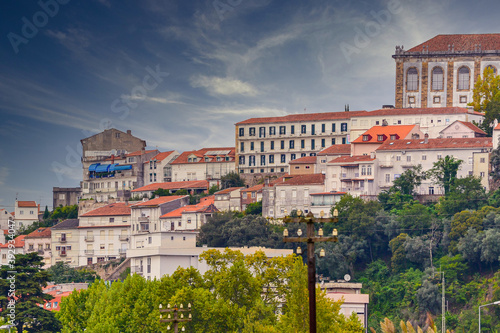 Panorama of Coimbra city in Portugal.