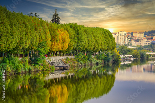 Panorama of Coimbra city in Portugal.
