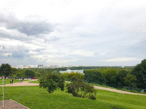 view of Kolomenskoye park in Moscow, Russia