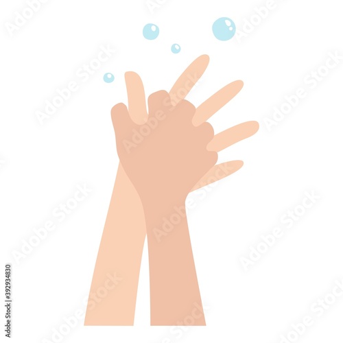 Fast hands wash icon. Cartoon and flat of fast hands wash vector icon for web design isolated on white background