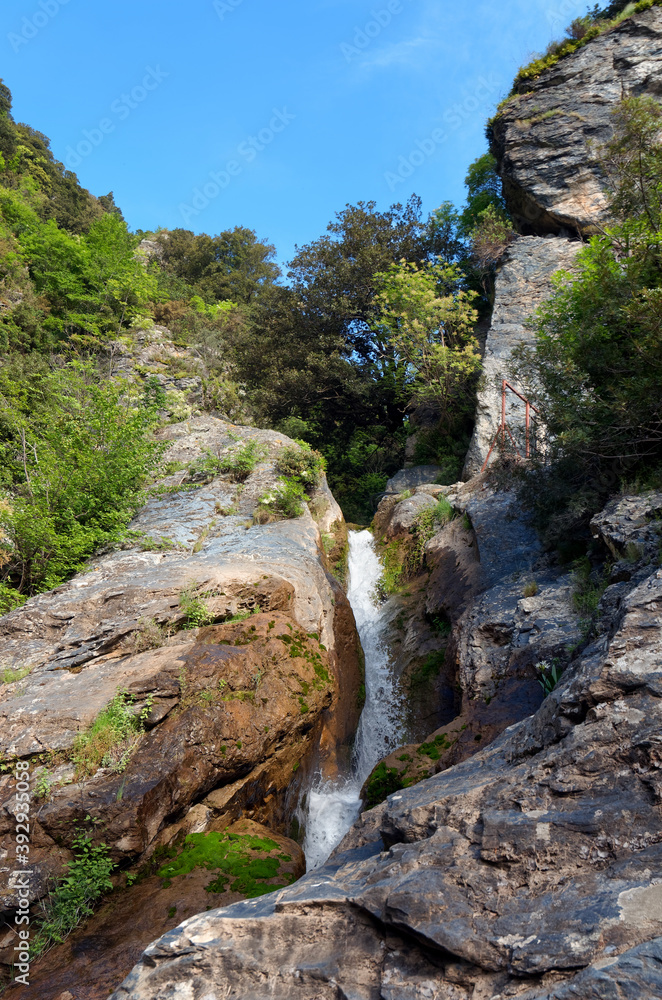 Bucatoggio canyon in Upper Corsica mountain
