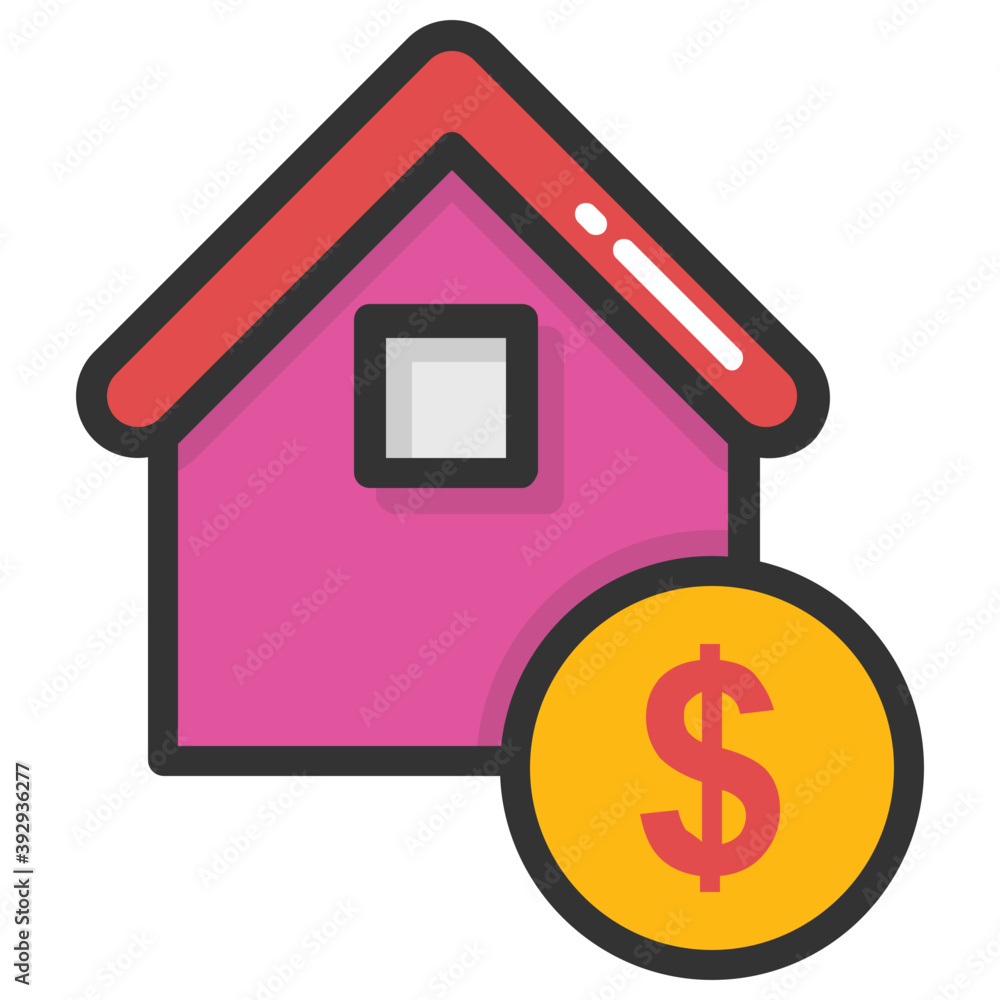 A traditional small house flat vector icon design
A traditional small house flat vector icon design