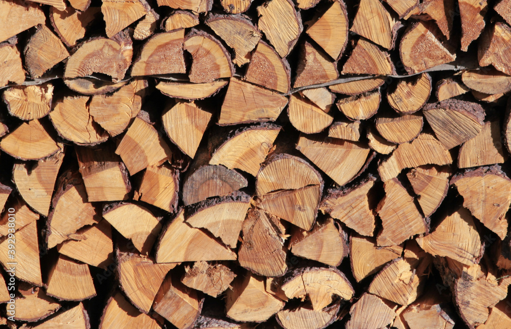 catasta di ceppi di legno pronti da ardere catasta di ceppi di legno pronti da ardere