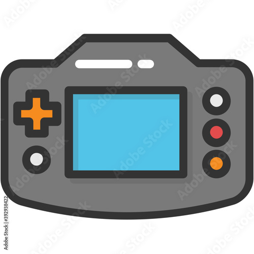 
Flat vector icon design of a joystick

