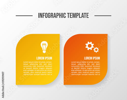 Infographic with business icons. Vector