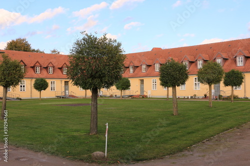 Historisches Gebäude im Zentrum von Barth, einem Urlaubsort am Barther Bodden an der Ostsee in Mecklenburg-Vorpommern