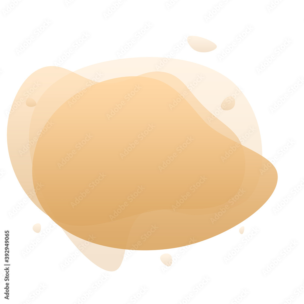 Abstract graphic element in modern style. Banners with flowing liquid shapes.