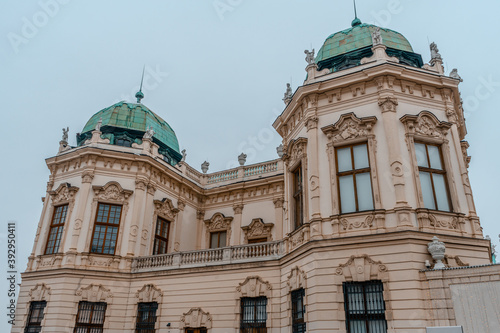 Vienna architecture in winter