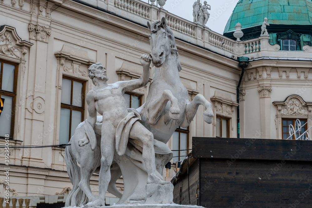 Obraz premium Vienna architecture in winter