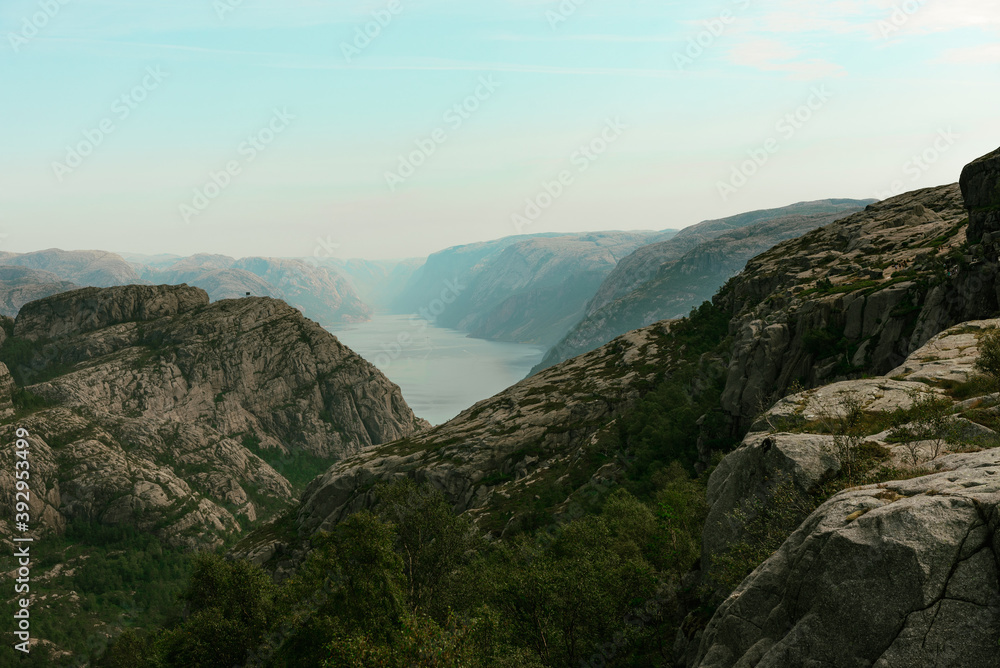 view of the mountains, fjord, Norway
