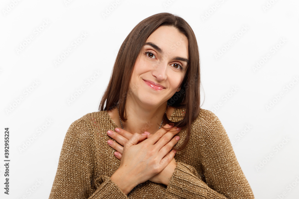 Good job. Pretty carefree modern stylish girl short chestnut hair show okay ok approval sign smiling toothy tilting head pleased give positive reply like excellent service, white background Good job. Pretty carefree modern stylish girl short chestnut hair show okay ok approval sign smiling toothy tilting head pleased give positive reply like excellent service, white background
